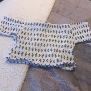 off the shoulder crop top